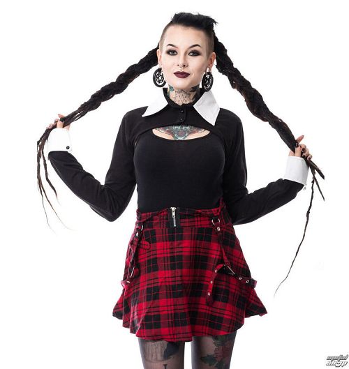 bolero dámske HEARTLESS - WEDNESDAY - BLACK - POI217