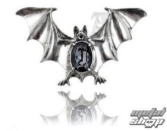 brošňa ALCHEMY GOTHIC - Drakvlya Gem Bat - BCH1