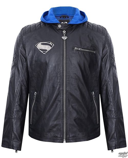 bunda pánska kožená SUPERMAN - BLACK - SM-16-MSJ-02