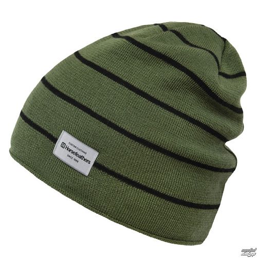 čiapka HORSEFEATHERS - ICEBERG - OLIVE - AA982E
