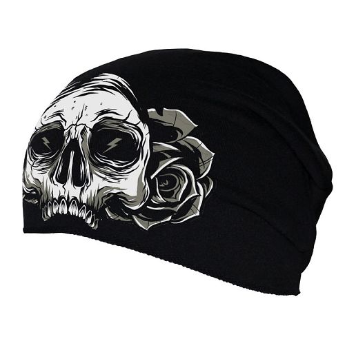 čiapka HYRAW - SKULL & ROSES - HY336