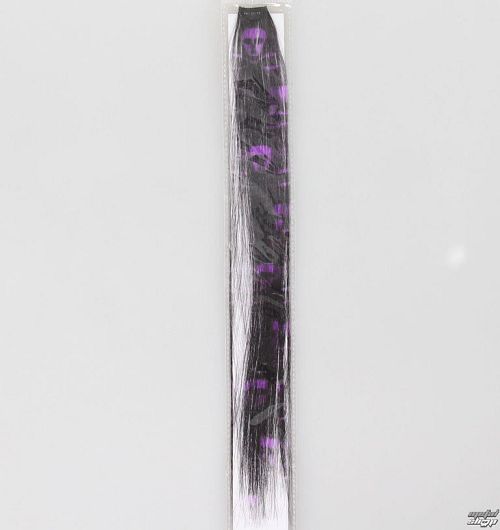 clip (príčesok) Skull - Black / Violet - NS146