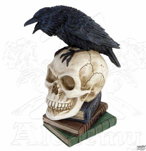 dekorácia ALCHEMY GOTHIC - Poes Raven - V17