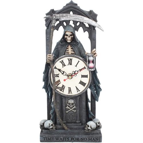 dekorácia (hodiny) Time Waits for No Man - B3588J7