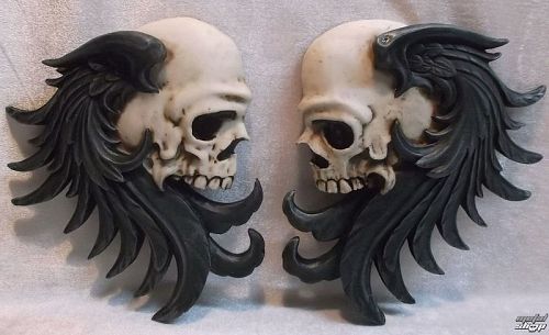 dekorácia nástenná Rocker Skull - 766-5781