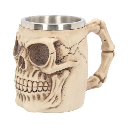 hrnček (korbel) Grinning Skull Lagre - U3087H7