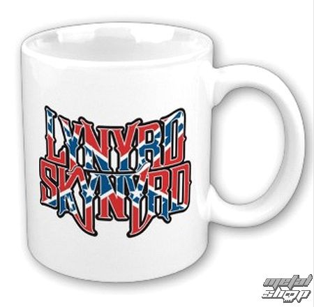 hrnček Lynyrd Skynyrd - Confederate logo WHT
