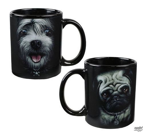 hrnček (sada 2 hrnčekov) SPIRAL - PUG LIFE - F027A005