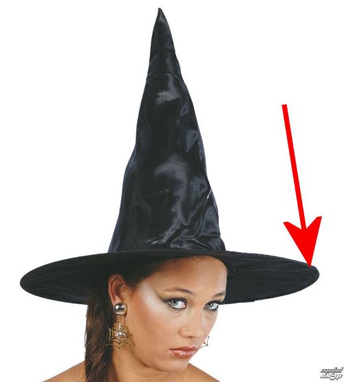 klobúk BLACK WITCH - POŠKODENÝ - BEA041