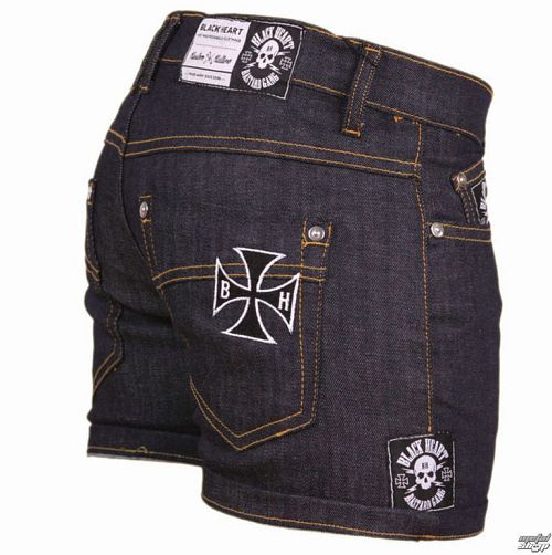 kraťasy dámske BLACK HEART - Blue Denim - BH001