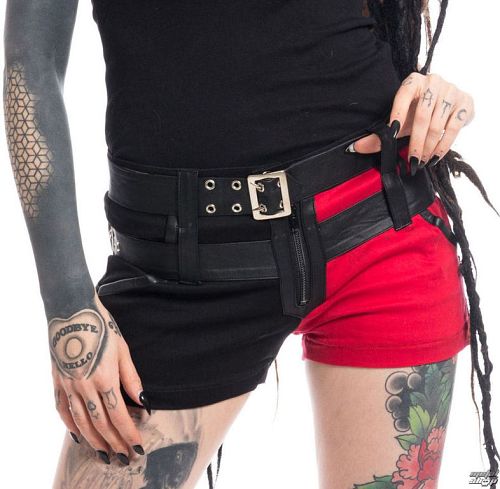 kraťasy dámske Heartless - ASYLUM - BLACK/RED - POI374