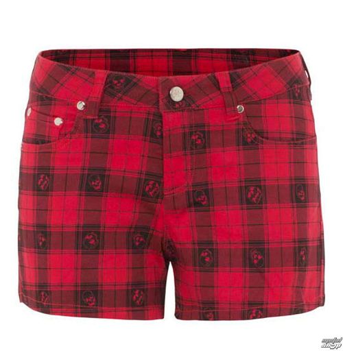 kraťasy dámske JAWBREAKER - BLK/RED - SRA3430