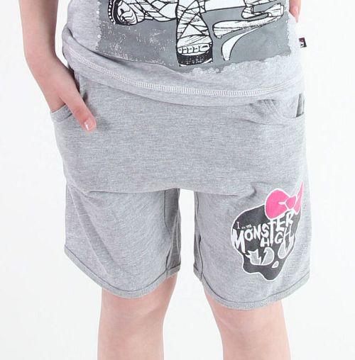 kraťasy dievčenská Monster High - Grey - MOH 553