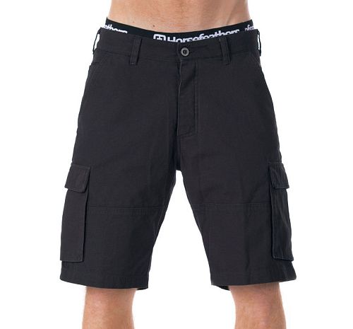 kraťasy pánske HORSEFEATHERS - BRILL - Black - SM1017B