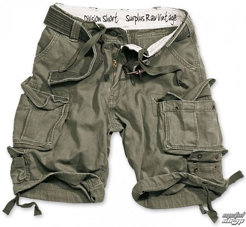 kraťasy SURPLUS - DIVISION SHORT - OLIV - 05-5598-61