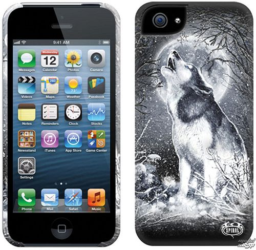 kryt na mobil SPIRAL - WHITE WOLF - IPHONE - TR324574