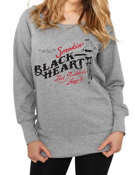 mikina dámska BLACK HEART - Smokins - Grey