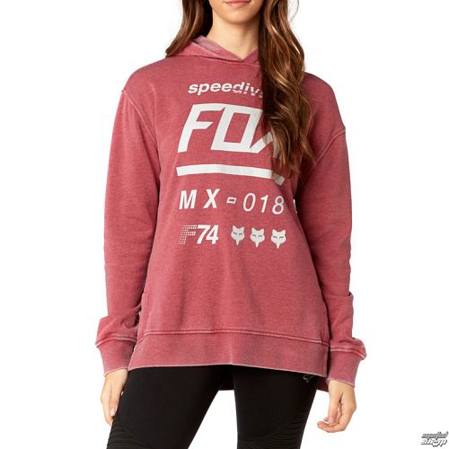 mikina dámska FOX - Draftr - Dark Red - 19641-208