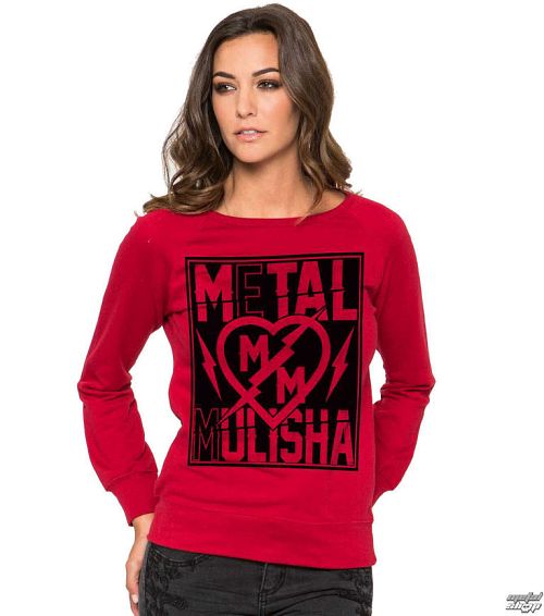 mikina dámska METAL MULISHA - Rock It - RED