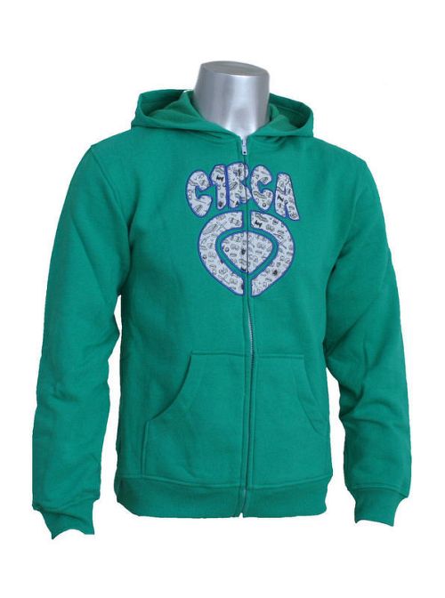 mikina detská CIRCA - Dings Icon Fleece - DEEP MINT