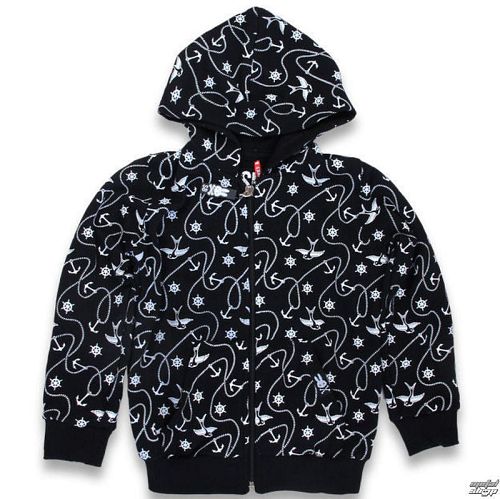 mikina detská SIX BUNNIES - Marine - Black - SB/HD-009