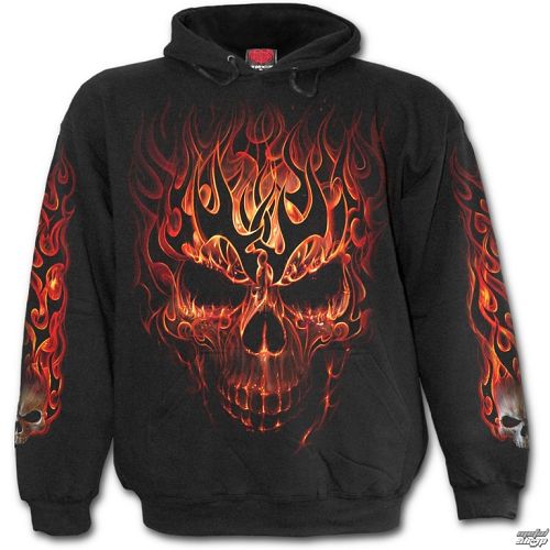 mikina detská SPIRAL - SKULL BLAST - Black - T152K301