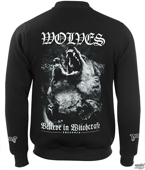 mikina pánska (baseball) AMENOMEN - WOLVES - OMEN047CB