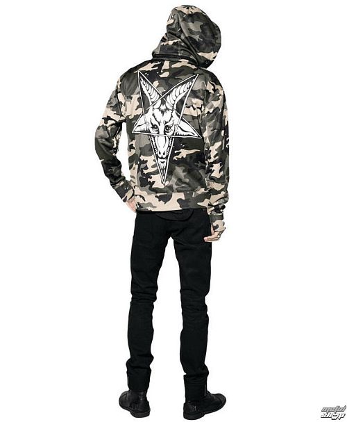 mikina pánska BLACK CRAFT - Baphomet Camo - CJ001BT