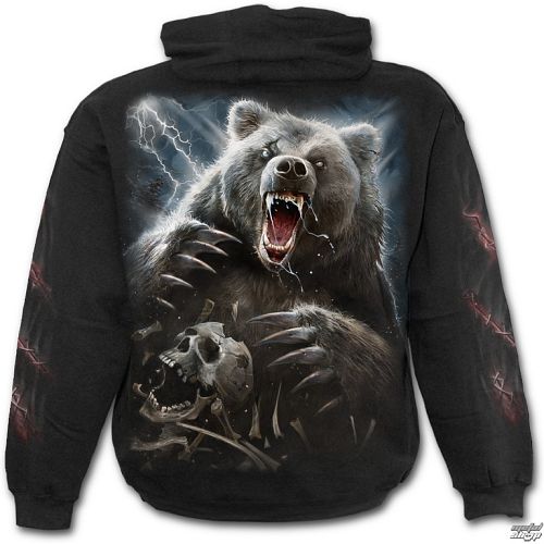 mikina pánska SPIRAL - BEAR CLAWS - Black - T134M451