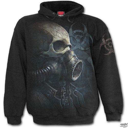 mikina pánska SPIRAL - BIO-SKULL - Black - M024M451