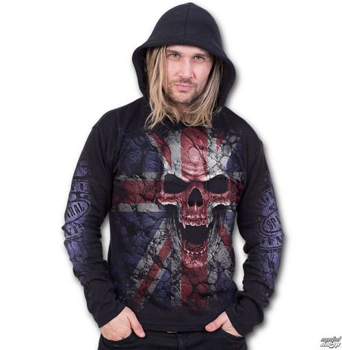 mikina pánska SPIRAL - UNION WRATH - Black - E012M469