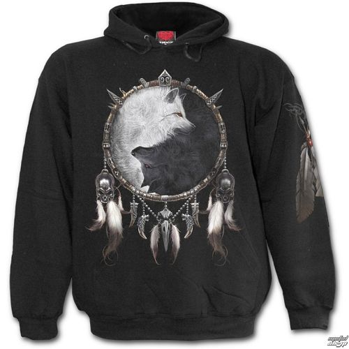 mikina pánska SPIRAL - Wolf Chi - Black - T118M451