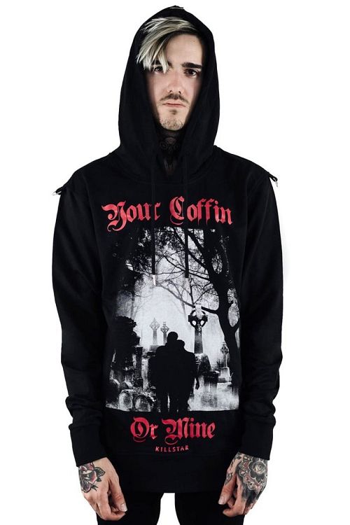 mikina (unisex) KILLSTAR - Coffin - BLACK - KSRA000327