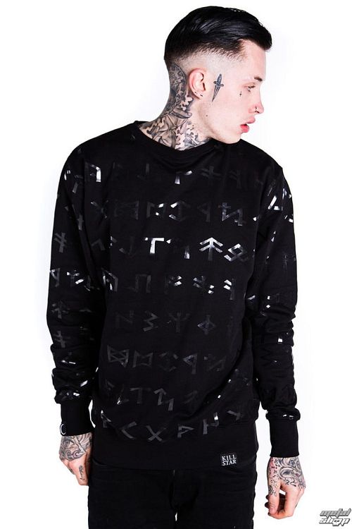 mikina (unisex) KILLSTAR - Rune Gloss - Black