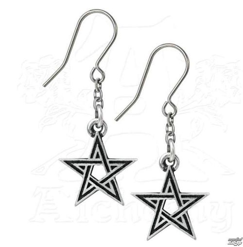 náušnice ALCHEMY GOTHIC - Black Star - E395