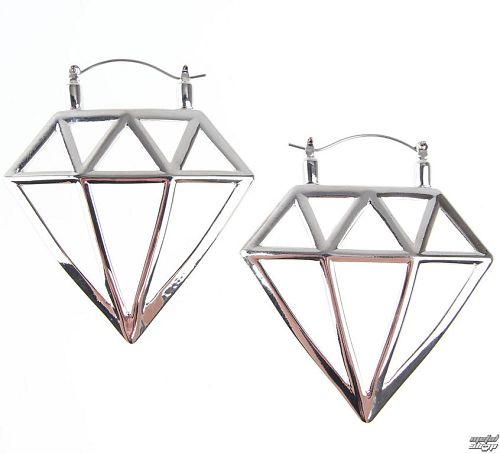 náušnice INOX - 20G DIAMOND - PLGHOOP-DMND
