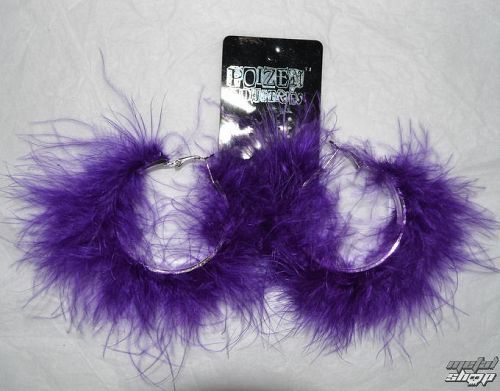 náušnice POIZEN INDUSTRIES - FF1 - Feather - Purple
