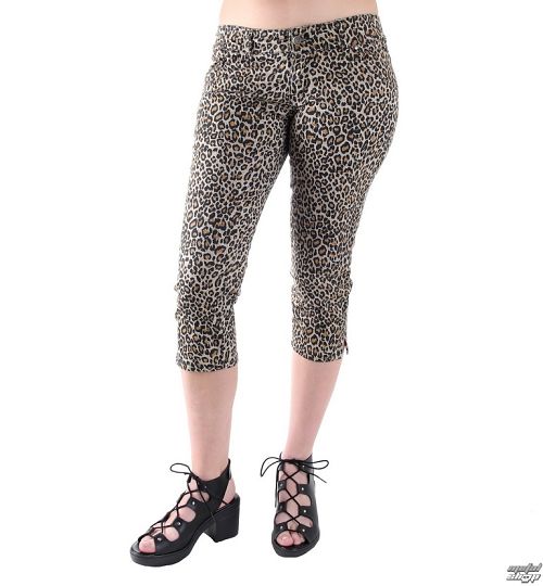 nohavice 3/4 dámske 3RDAND56th - Leopard - SL012