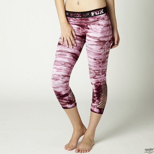 nohavice dámske 3/4 (legíny) FOX - Tie Dye - Merlot