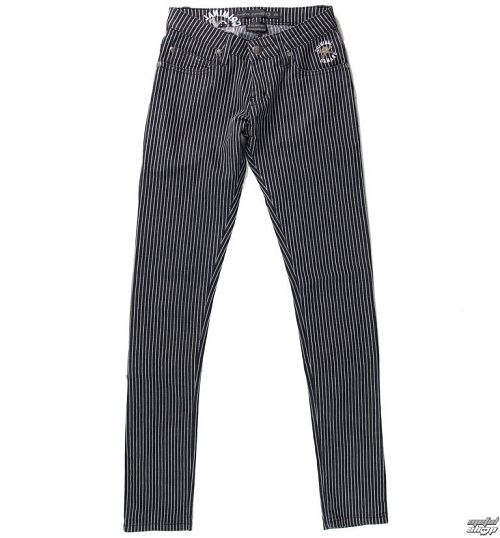 nohavice dámske CRIMINAL DAMAGE - BLK/WHT - NS202