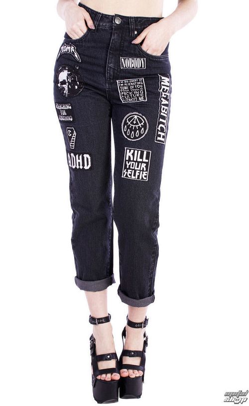 nohavice dámske DISTURBIA - Mosh - DIS796-BLK