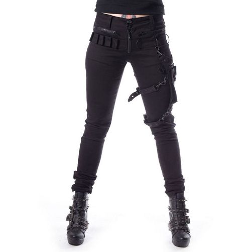 nohavice dámske Heartless - ISAK - BLACK - POI599