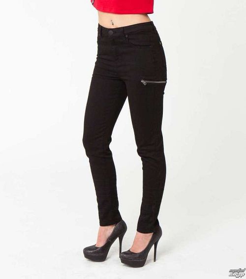 nohavice dámske METAL MULISHA - FRONT ROW - BLK