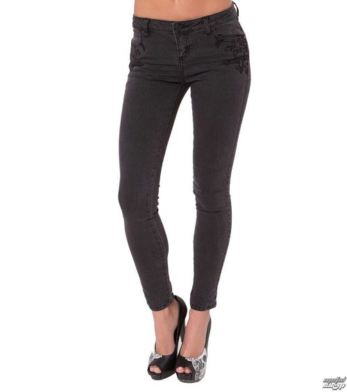 nohavice dámske METAL MULISHA - Wicked Stitch - BLK