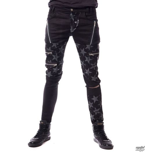 nohavice pánske VIXXSIN - STAR CHAOS - BLACK - POI424