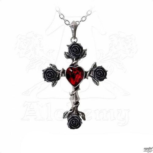 obojok ALCHEMY GOTHIC - Black Rosifix - P758