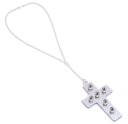 obojok Extreme Largeness - White Cross - NK317W