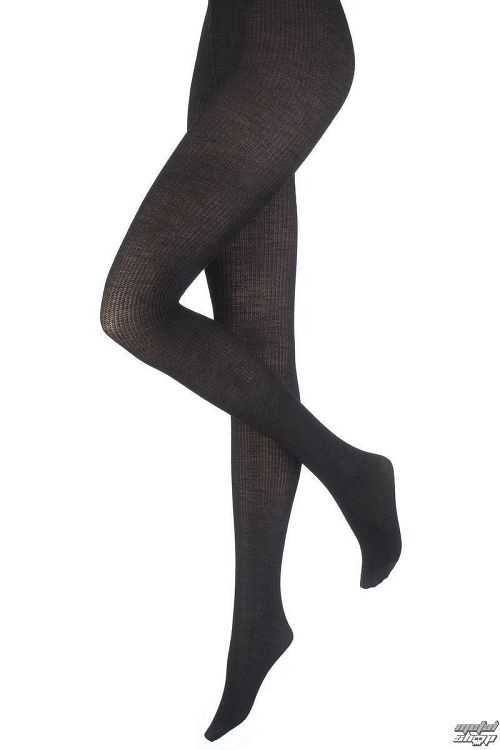 pančucháče PAMELA MANN - Opaque Ribbed - Black - PM225