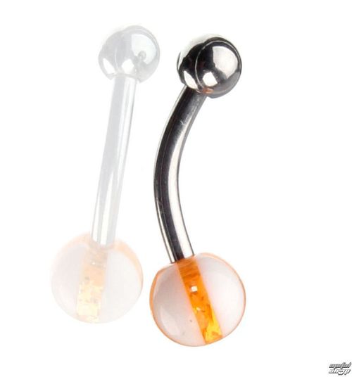 piercingový šperk - White / Orange - IV058