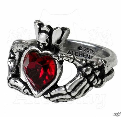prsteň ALCHEMY GOTHIC - Claddagh By Night - R210